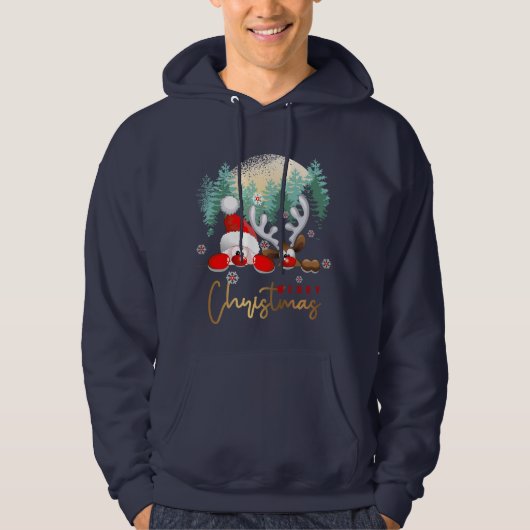 Vrolijk kerstfeest | Mannen Hoodie (Voorkant)
