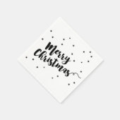 Vrolijk kerstfeest - Manuscript typografie en ster Servet (Hoek)