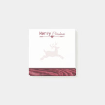 Vrolijk kerstfeest Marsala Rustic Reindeer 3x3