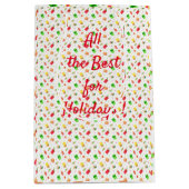 Vrolijk kerstfeest medium cadeauzakje (Voorkant)