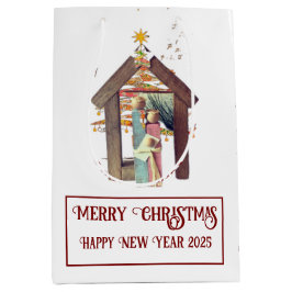 Vrolijk kerstfeest! medium cadeauzakje