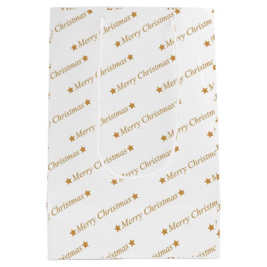 "Vrolijk kerstfeest" Medium Cadeauzakje (Achterkant)