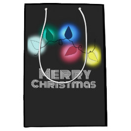 Vrolijk kerstfeest medium cadeauzakje