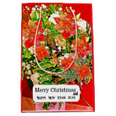 Vrolijk kerstfeest! medium cadeauzakje (Voorkant)