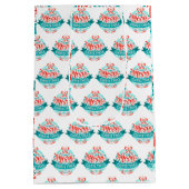 Vrolijk kerstfeest medium cadeauzakje (Achterkant)