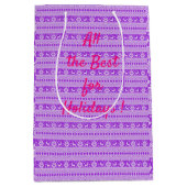 Vrolijk kerstfeest medium cadeauzakje (Voorkant)