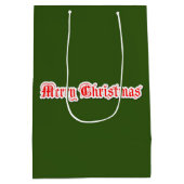 Vrolijk kerstfeest medium cadeauzakje (Achterkant)