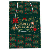 Vrolijk kerstfeest medium cadeauzakje (Voorkant)