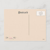 Vrolijk kerstfeest  meisje boom en lantaarn feestdagenkaart (Achterkant)