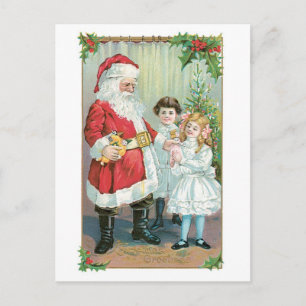 Vrolijk kerstfeest, meisje! feestdagenkaart