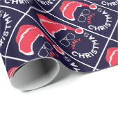 Vrolijk kerstfeest, Merry & Bright Cadeaupapier (Rol Hoek)