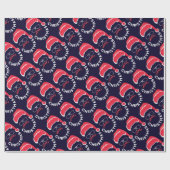 Vrolijk kerstfeest, Merry & Bright Cadeaupapier (Vlak)