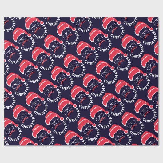 Vrolijk kerstfeest, Merry & Bright Cadeaupapier (Vlak)