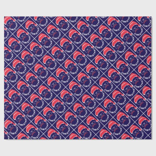 Vrolijk kerstfeest, Merry & Bright Cadeaupapier (Vlak)