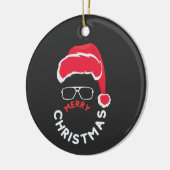 Vrolijk kerstfeest, Merry & Bright Keramisch Ornament (Links)