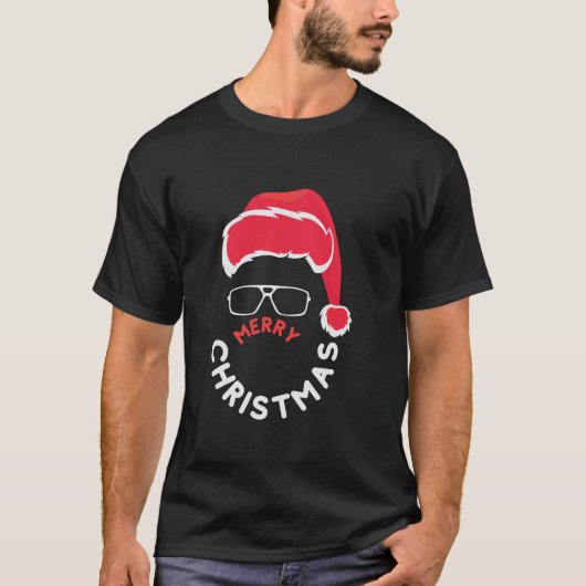 Vrolijk kerstfeest, Merry & Bright T-shirt (Voorkant)