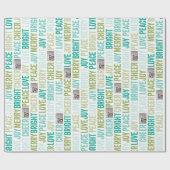 Vrolijk kerstfeest met 1 horizontale foto White Cadeaupapier (Vlak)