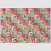 Vrolijk kerstfeest met 2 foto's en aangepaste groe tissuepapier (Voorkant)