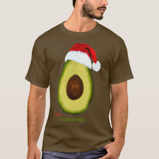 Vrolijk kerstfeest met avocado Cute Kerstmis. T-shirt