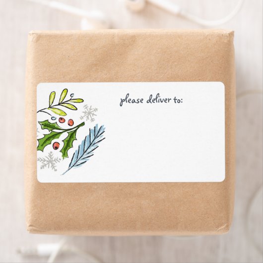 Vrolijk kerstfeest met Blank Etiket (Insitu)