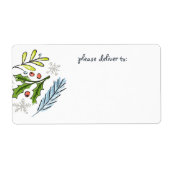 Vrolijk kerstfeest met Blank Etiket (Voorkant)