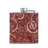 Vrolijk kerstfeest met bogen en sterren heupfles (Achterkant)