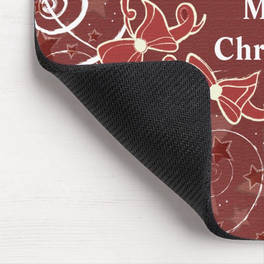 Vrolijk kerstfeest met bogen en sterren muismat (Hoek)