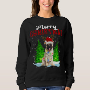 Vrolijk kerstfeest met bomen trui
