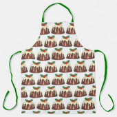 Vrolijk kerstfeest met British Sugar Plum Pudding Schort (Voorkant)