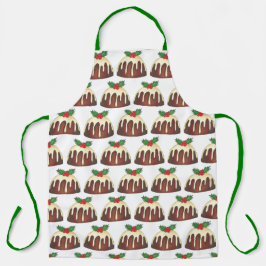 Vrolijk kerstfeest met British Sugar Plum Pudding  Schort