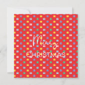 Vrolijk kerstfeest met Cadeaus Modern Rood (Voorkant)
