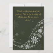 Vrolijk kerstfeest met citaten vakantie Kaart (Achterkant)