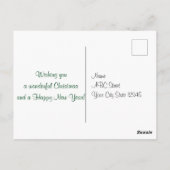 Vrolijk kerstfeest met crescent Moon Briefkaart (Achterkant)