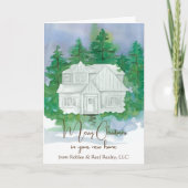 Vrolijk kerstfeest met de bedrijfsnaam Realtor Kaart (Voorkant)