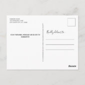 Vrolijk kerstfeest met de cat moderne foto Holi Briefkaart (Achterkant)