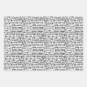 Vrolijk kerstfeest met de hand geschreven inpakpapier vel (Voorkant 3)