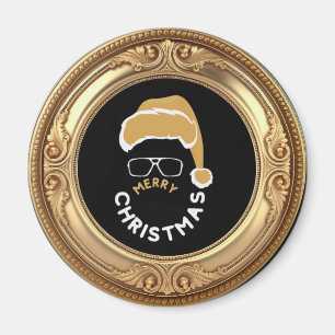 Vrolijk kerstfeest met de kerstman magneet