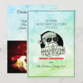 Vrolijk kerstfeest met de meeste problemen feestdagenkaart (Voorkant / Achterkant)