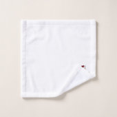 Vrolijk kerstfeest met de vinger bad handdoek (Wasdoekje)