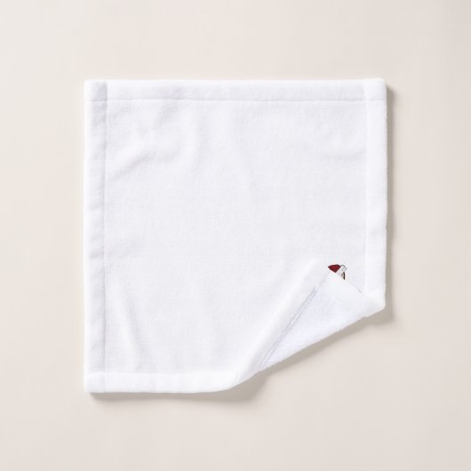 Vrolijk kerstfeest met de vinger bad handdoek (Wasdoekje)