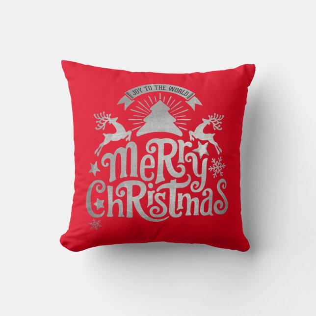 Vrolijk kerstfeest met de wereldfeestdag kussen (Voorkant)