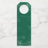 Vrolijk kerstfeest met de winter van Santa Champag Flessenhanger (Achterkant)