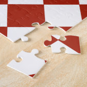 Vrolijk kerstfeest met diamantpatroon legpuzzel (Zijkant)