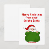 Vrolijk kerstfeest met een 3,5-inch x 5-inch kaart (Voorkant / Achterkant)