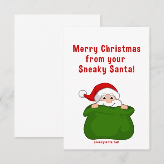 Vrolijk kerstfeest met een 3,5-inch x 5-inch kaart (Voorkant / Achterkant)