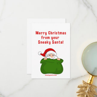 Vrolijk kerstfeest met een 3,5-inch x 5-inch kaart
