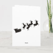 Vrolijk kerstfeest met een gezegende waterverf feestdagen kaart (Achterkant)