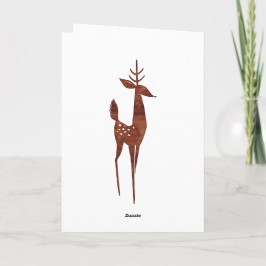 Vrolijk kerstfeest met een gezegende waterverf feestdagen kaart (Achterkant)