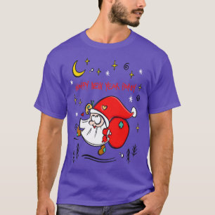 Vrolijk kerstfeest met een grappige tas met een ba t-shirt