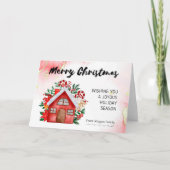 Vrolijk kerstfeest met een joyous kaart (Voorkant)